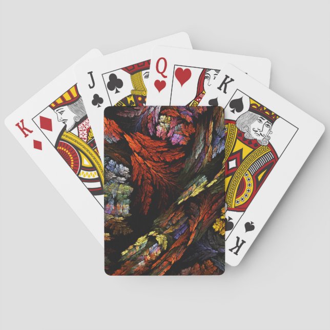 Jeu De Cartes Art abstrait d'harmonie des couleurs (dos)