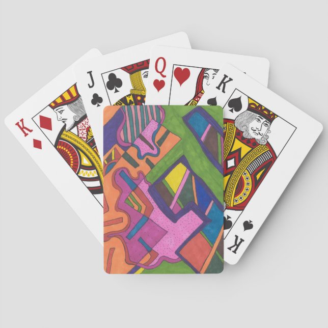 Jeu De Cartes Art Abstrait "géométrique" (dos)