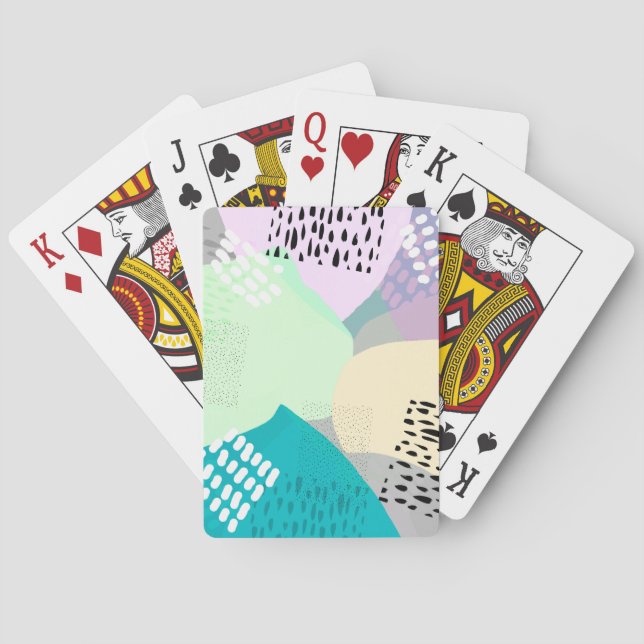 Jeu De Cartes Art abstrait moderne design original (dos)