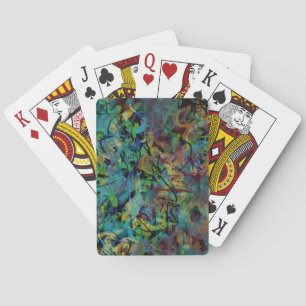 Jeu De Cartes Art abstrait multicolore griffonné