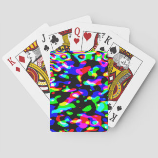 Jeu De Cartes Art abstrait néon sous lumière noire psychédélique