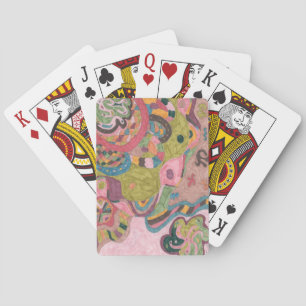 Jeu De Cartes Art Abstrait "Pink Mood"