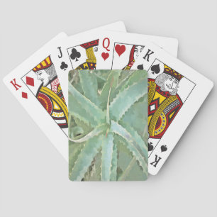 Jeu De Cartes Art Acrylique Extraordinaire Aloe Vera