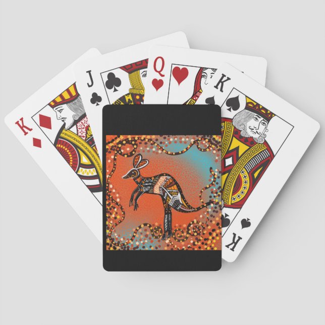 JEU DE CARTES ART AUSTRALIE           (dos)