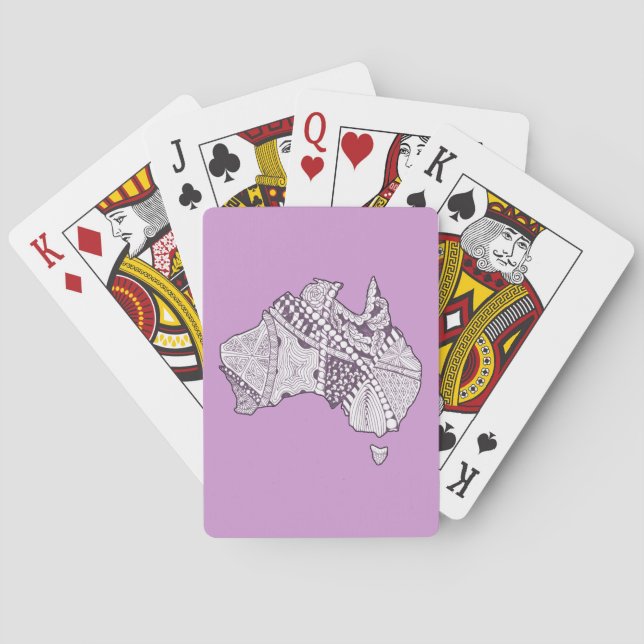 Jeu De Cartes Art carte australien (dos)