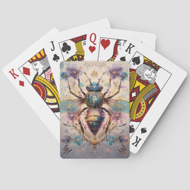Jeu De Cartes Art de fantasy Steampunk Coléoptère Bijou (1) (dos)