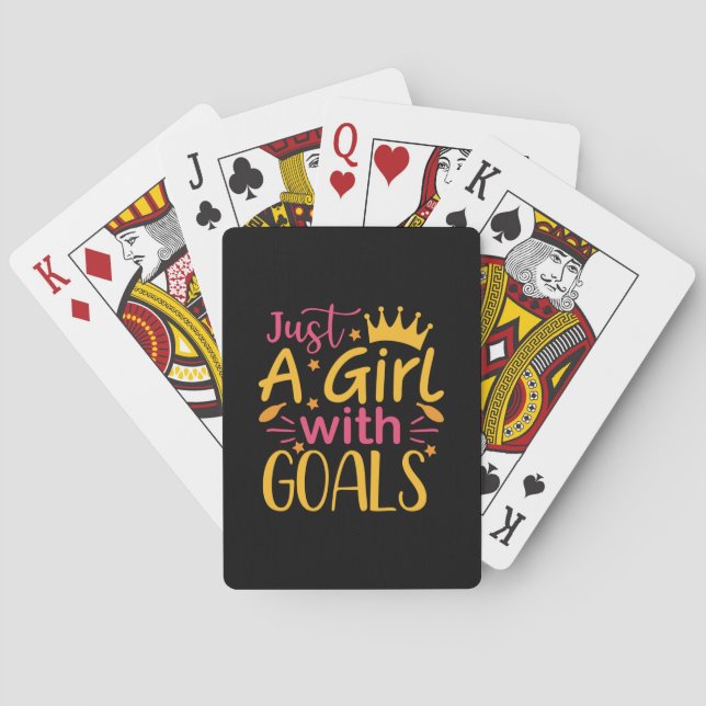 Jeu De Cartes Art de fin d'études | Juste une fille avec des obj (dos)