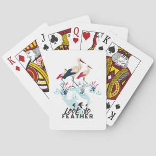 Jeu De Cartes Art de la chaudière à cigogne - 'Look No Feather'