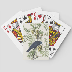Jeu De Cartes Art de la nature de l'oiseau Corbeau américain d'A