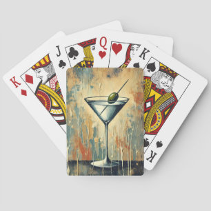 Jeu De Cartes Art de martini en techniques mixtes du milieu du s
