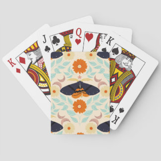Jeu De Cartes Art de motif de papillon de nuit Cottagecore | Con