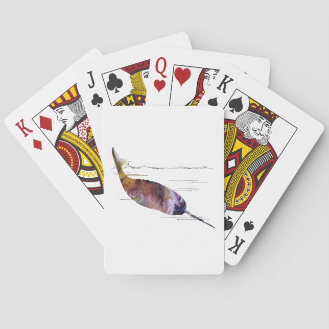Jeu De Cartes Art de Narwhal (dos)