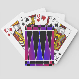 Jeu De Cartes Art déco "fracturé" par Kenneth Yoncich