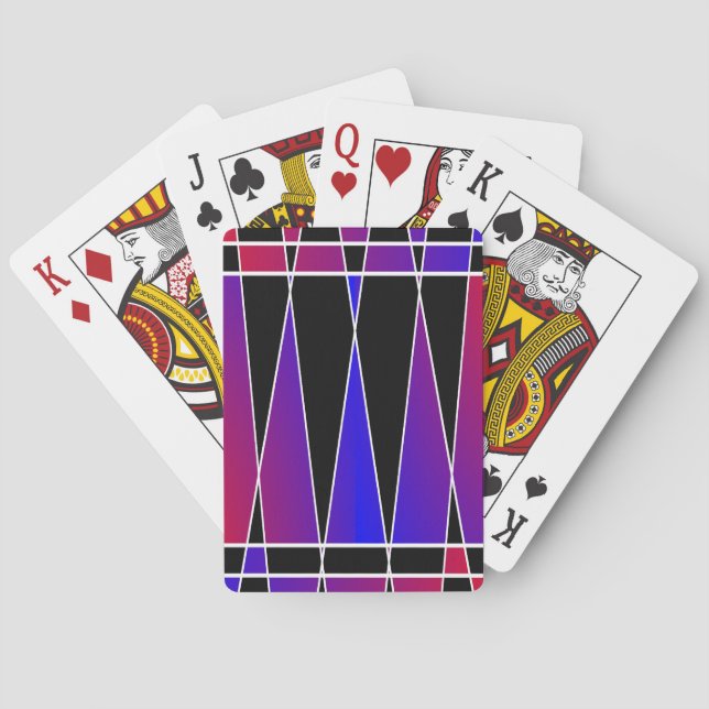 Jeu De Cartes Art déco "fracturé" par Kenneth Yoncich (dos)