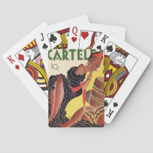 Jeu De Cartes Art Déco Vintage - Carteles - Belle Femme