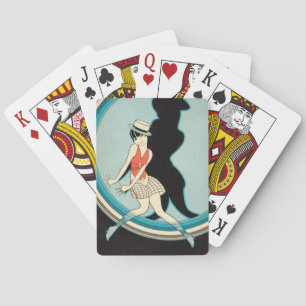 Jeu De Cartes Art Déco Vintage - Para Todos - Flapper sur scène
