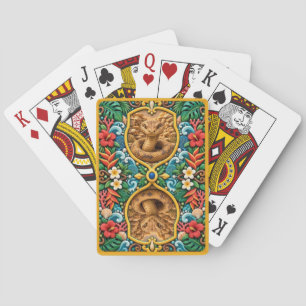 Jeu De Cartes Art en argile Serpent, Rochers Ensoleillés