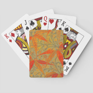Jeu De Cartes Art en bambou terrestre Imprimer orange