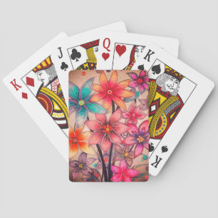 Jeu De Cartes Art floral