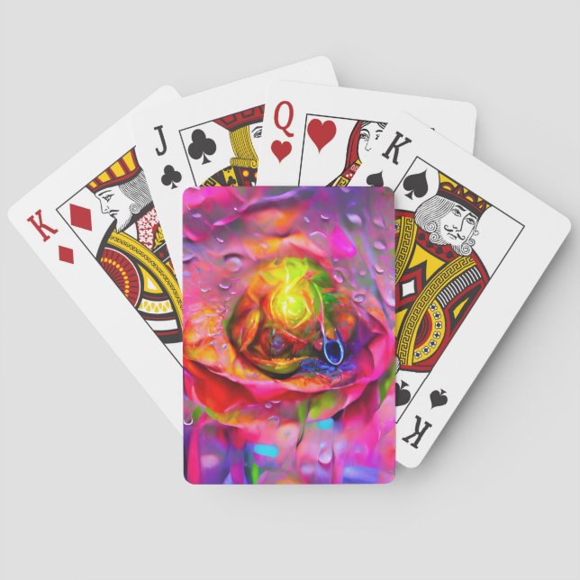 Jeu De Cartes Art Floral Surreal (dos)