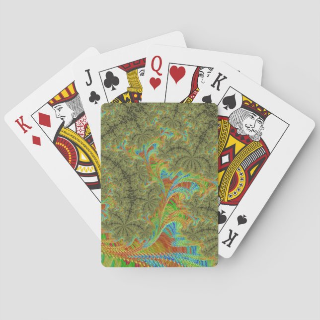 Jeu De Cartes Art fractal spirale psychédélique tripant (dos)