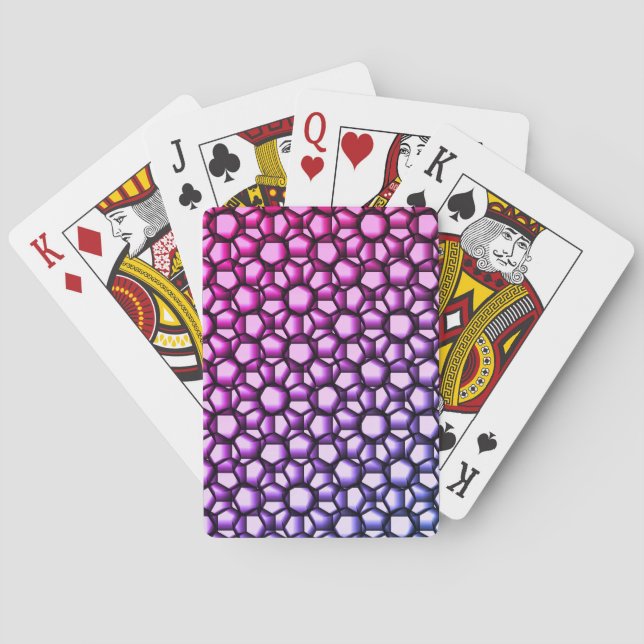 Jeu De Cartes Art géométrique dentelé (dos)
