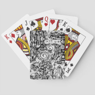 Jeu De Cartes Art Géométrique Noir Et Blanc 3