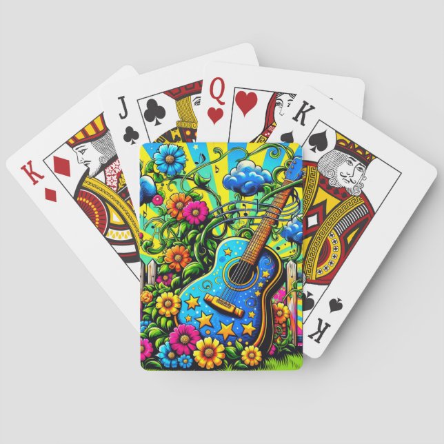 Jeu De Cartes Art guitare (dos)