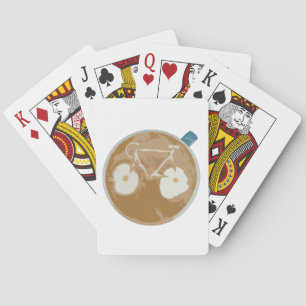 Jeu De Cartes Art Latte Cycliste