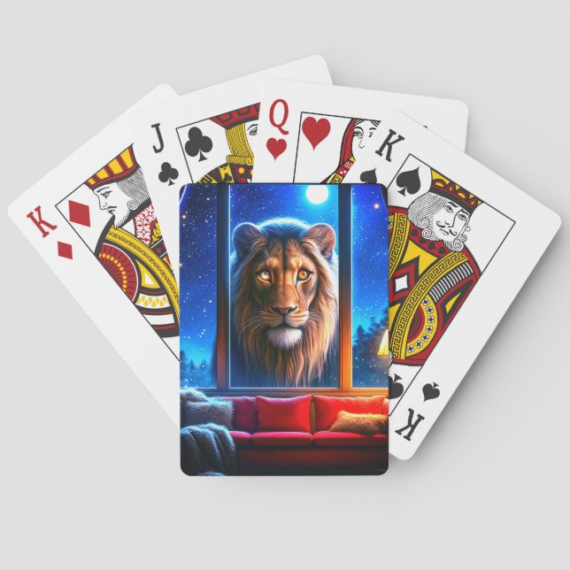 Jeu De Cartes Art Lion (dos)
