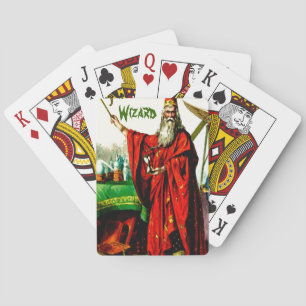 Jeu De Cartes Art magique vintage d'étiquette de Litho de destin