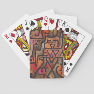 Jeu De Cartes Art Moderne Expressionniste Abstrait de Forêt de K