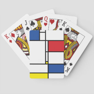 Jeu De Cartes Art Moderne Géométrique Minimaliste De Stijl Mondr
