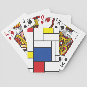 Jeu De Cartes Art Moderne Géométrique Minimaliste De Stijl Mondr