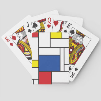 Jeu De Cartes Art Moderne Géométrique Minimaliste De Stijl Mondr