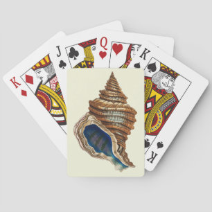 Jeu De Cartes Art nautique vintage George Shaw Coquille Saint-Ja
