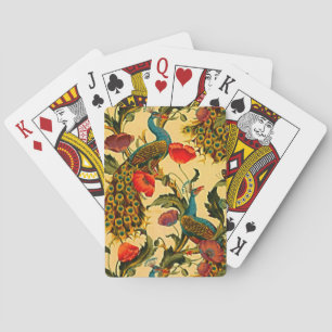 Jeu De Cartes Art Nouveau Elégance : Sidewall, The Peacock, 1896