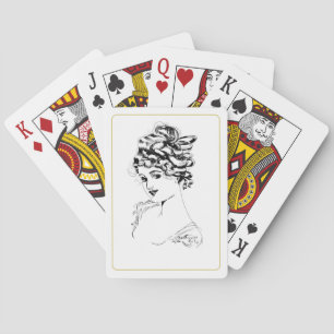 Jeu De Cartes Art Nouveau Lady 1917 Art