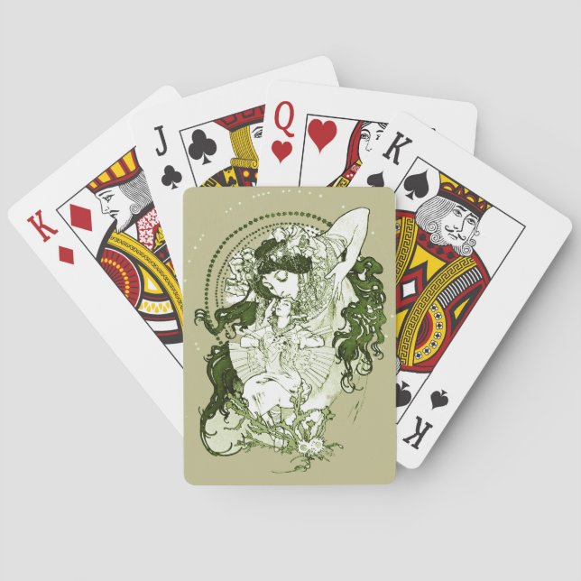 Jeu De Cartes Art nouveau les années 70 (dos)