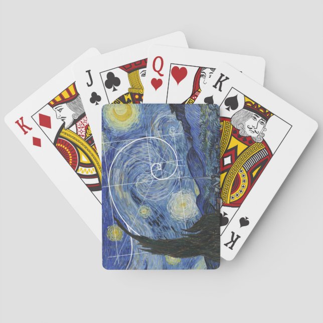 Jeu De Cartes  Art rencontre mathématiques, Van Gogh rencontre F (dos)