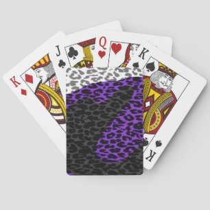 Jeu De Cartes Art retro fourrure animale texture abstraite