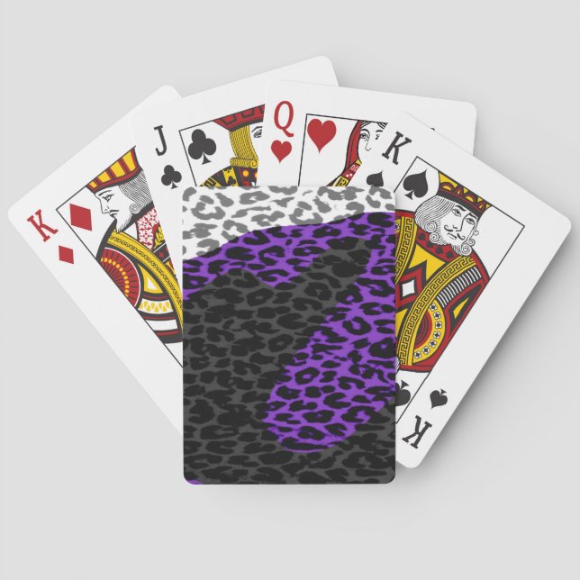 Jeu De Cartes Art retro fourrure animale texture abstraite (dos)