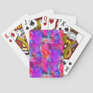 Jeu De Cartes Art rose, bleu, rouge texture arrière - plan
