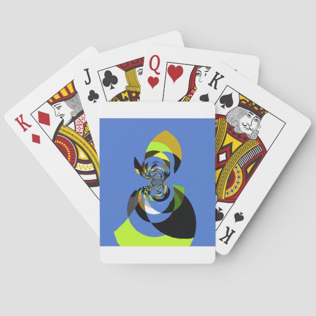 Jeu De Cartes Art Vector Design pour femme africaine Imprimer (dos)