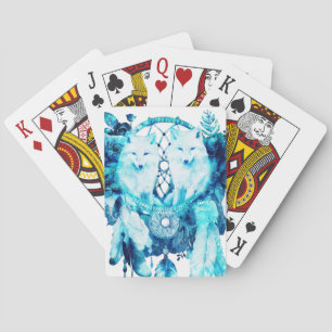 Jeu De Cartes Artic Fox Dreamcatcher Ice Blue Floral