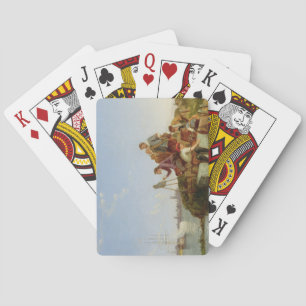 Jeu De Cartes Artiste à son Easel and Shipping au-delà, 1894 (hu