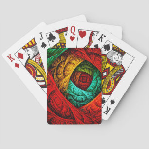 Jeu De Cartes Artiste coloré moderne Art Abstrait Motif #09
