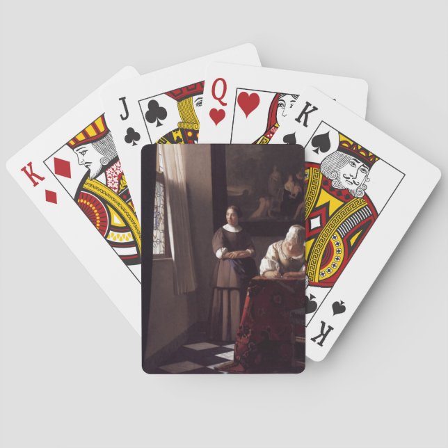 Jeu De Cartes Artiste néerlandais Vermeer Peinture (dos)