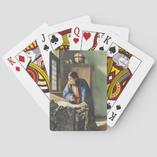 Jeu De Cartes Artiste Néerlandais Vermeer Peinture Le Géographe