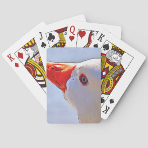 Jeu De Cartes Artistic Duck Black Outline Art Tapestry